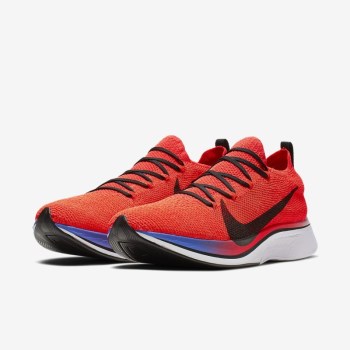 Nike Vaporfly 4% Flyknit - Férfi Futócipő - Világos Piros/Kék/Fehér/Fekete